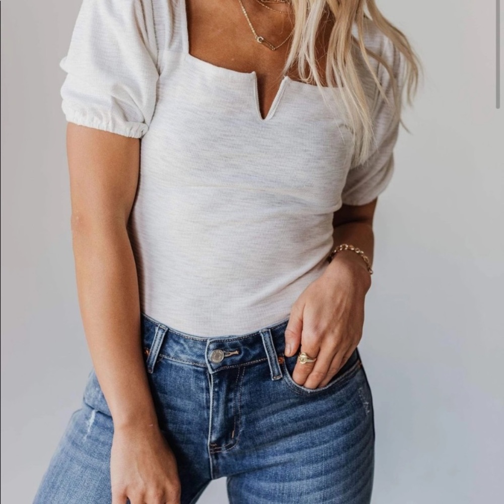 Lucy Avenue white bodysuit